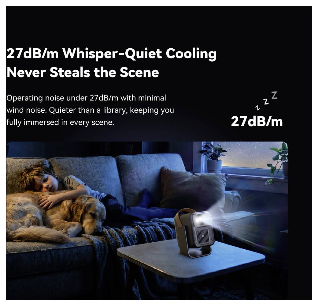 Wanbo Beamer Togo Pro LED 500 ANSI-Lumen 1920 x 1080 Full HD Akkulaufzeit: 3,5 Std. Integrierter Lautsprecher, Autofokus, Full HD