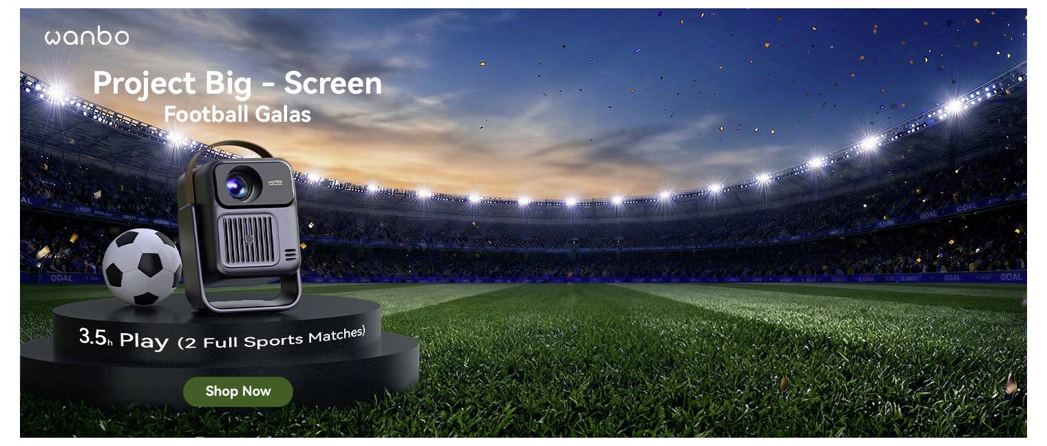 Wanbo Beamer Togo Pro LED 500 ANSI-Lumen 1920 x 1080 Full HD Akkulaufzeit: 3,5 Std. Integrierter Lautsprecher, Autofokus, Full HD