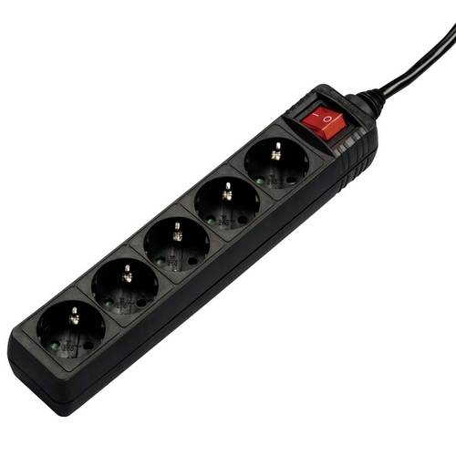 Hama 00137267 Steckdosenleiste Schwarz Schutzkontakt 1 St.