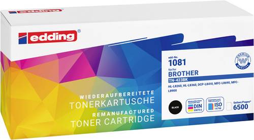 Edding Toner ersetzt Brother TN-423BK Kompatibel Schwarz 6500 Seiten EDD-1081 18-1081