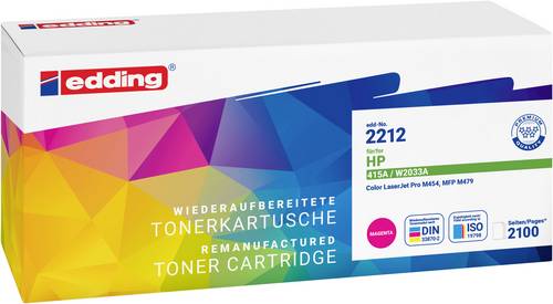 Edding Toner ersetzt HP 415A (W2033A) Kompatibel Magenta 2100 Seiten EDD-2212 18-2212