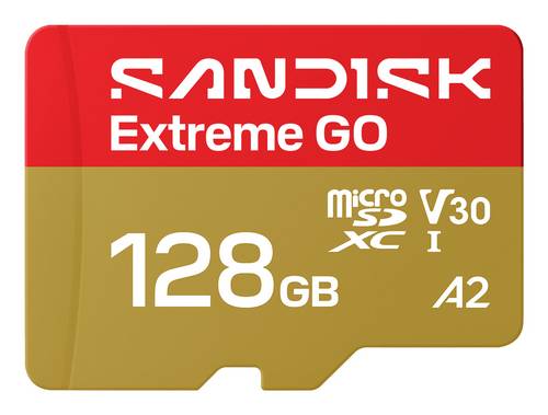 SanDisk Extreme GO microSDXC-Karte 128 GB UHS-I U3 Temperaturbeständig