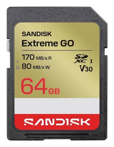 SanDisk Extreme GO microSDXC-Karte 64 GB UHS-I U3 Temperaturbeständig