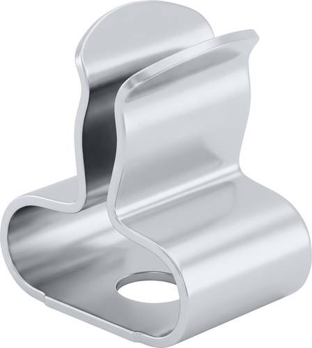 TRU COMPONENTS EMV-Kabelhalteklammer Klemm-Ø (max.) 3 mm Plattenstärke (max.) 0.5 mm Federstahl, ve