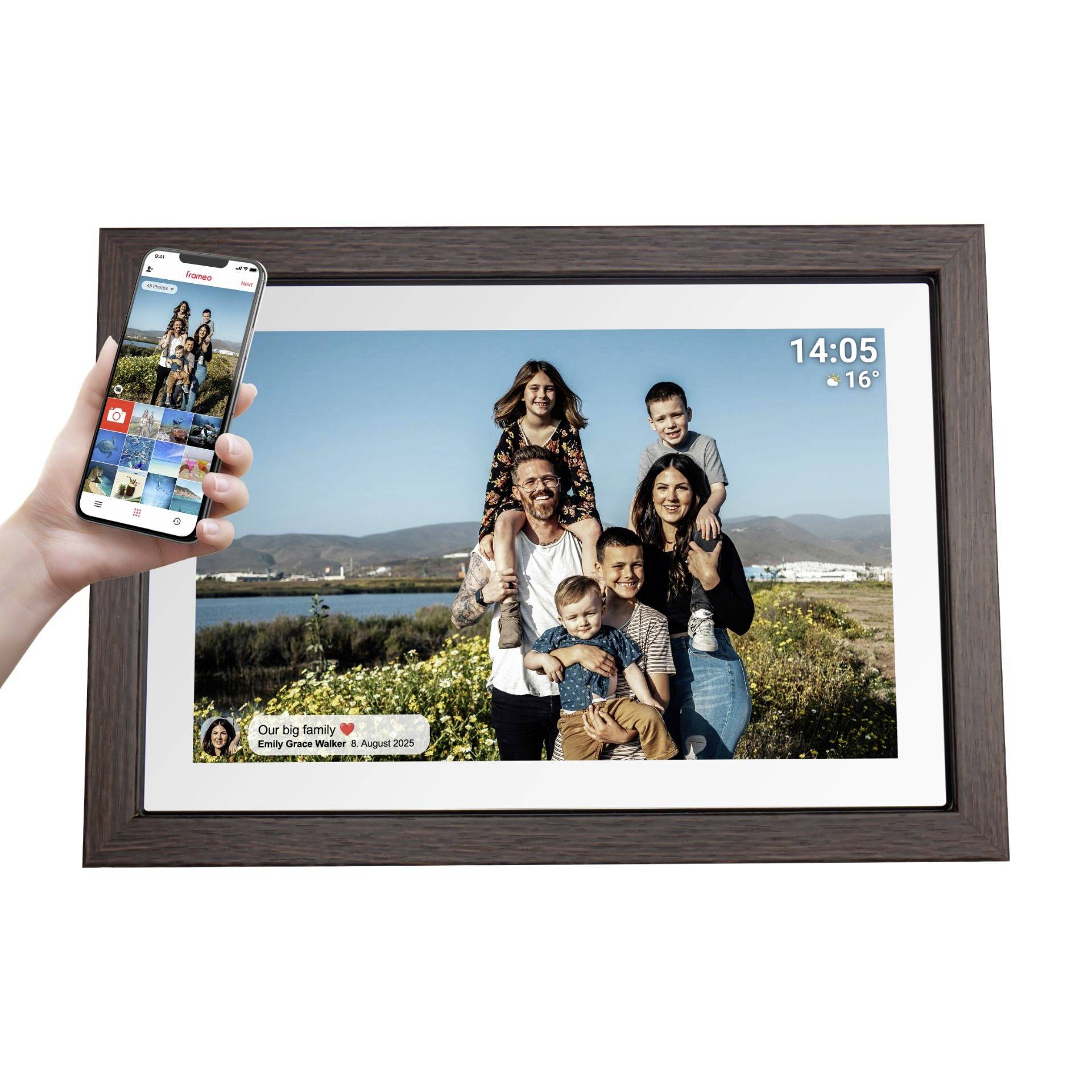 Denver Denver PFF-1040 DW Digitaler WiFi-Bilderrahmen 25.7 cm 10.1 Zoll EEK: B (A - G)