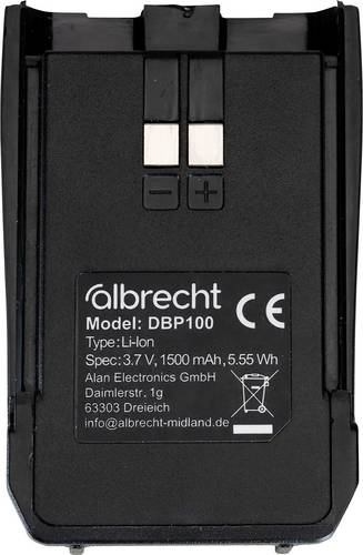 Albrecht Funkgeräte-Akku 1500 mAh