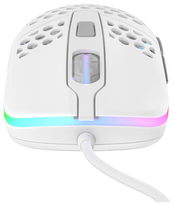 Cherry XTRFY M42 RGB Maus Ohne (Ansteuerung über Computer) Weiß