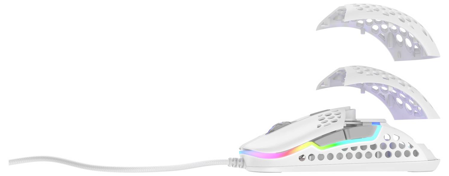 Cherry XTRFY M42 RGB Maus Ohne (Ansteuerung über Computer) Weiß