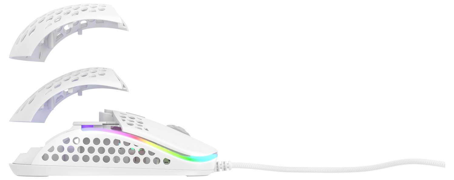 Cherry XTRFY M42 RGB Maus Ohne (Ansteuerung über Computer) Weiß