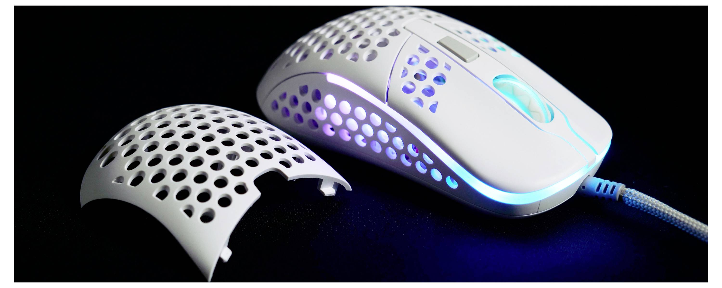 Cherry XTRFY M42 RGB Maus Ohne (Ansteuerung über Computer) Weiß