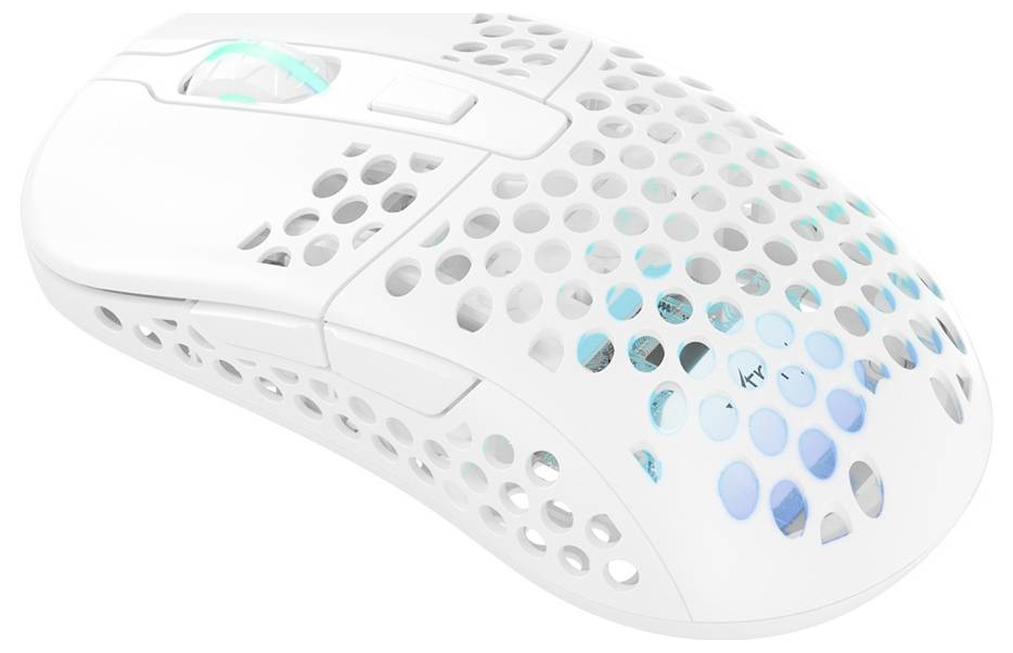 Cherry XTRFY M42 Wireless RGB Maus Ohne (Ansteuerung über Computer) Weiß