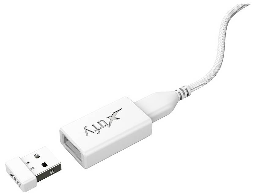 Cherry XTRFY M42 Wireless RGB Maus Ohne (Ansteuerung über Computer) Weiß