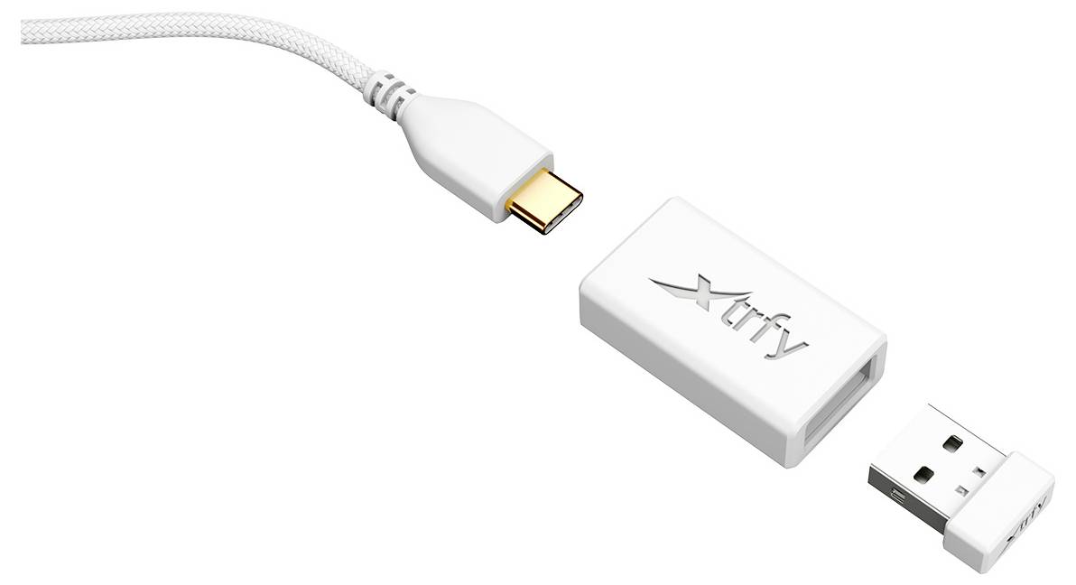 Cherry XTRFY M42 Wireless RGB Maus Ohne (Ansteuerung über Computer) Weiß