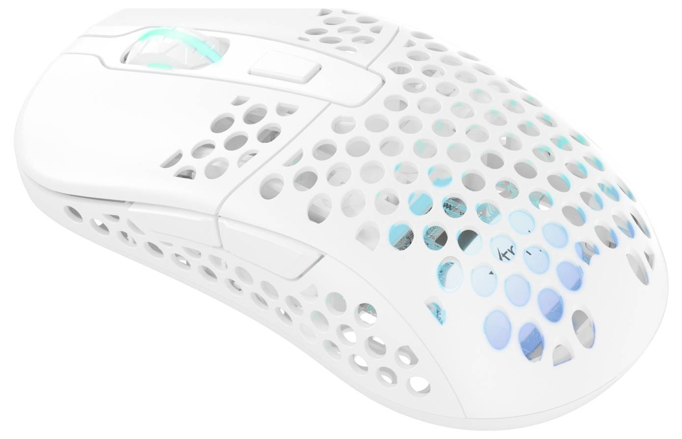 Cherry XTRFY M42 Wireless RGB Maus Ohne (Ansteuerung über Computer) Weiß