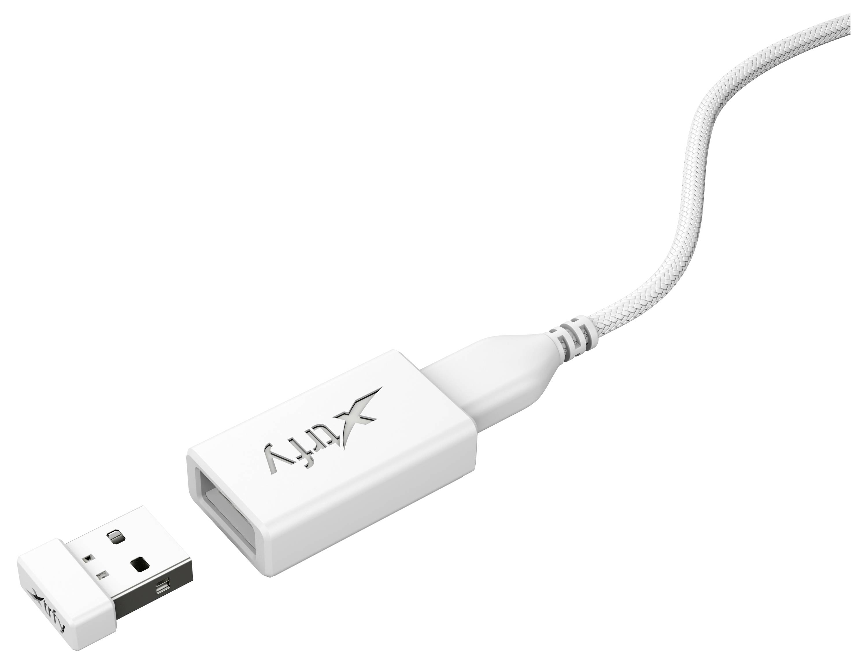 Cherry XTRFY M42 Wireless RGB Maus Ohne (Ansteuerung über Computer) Weiß