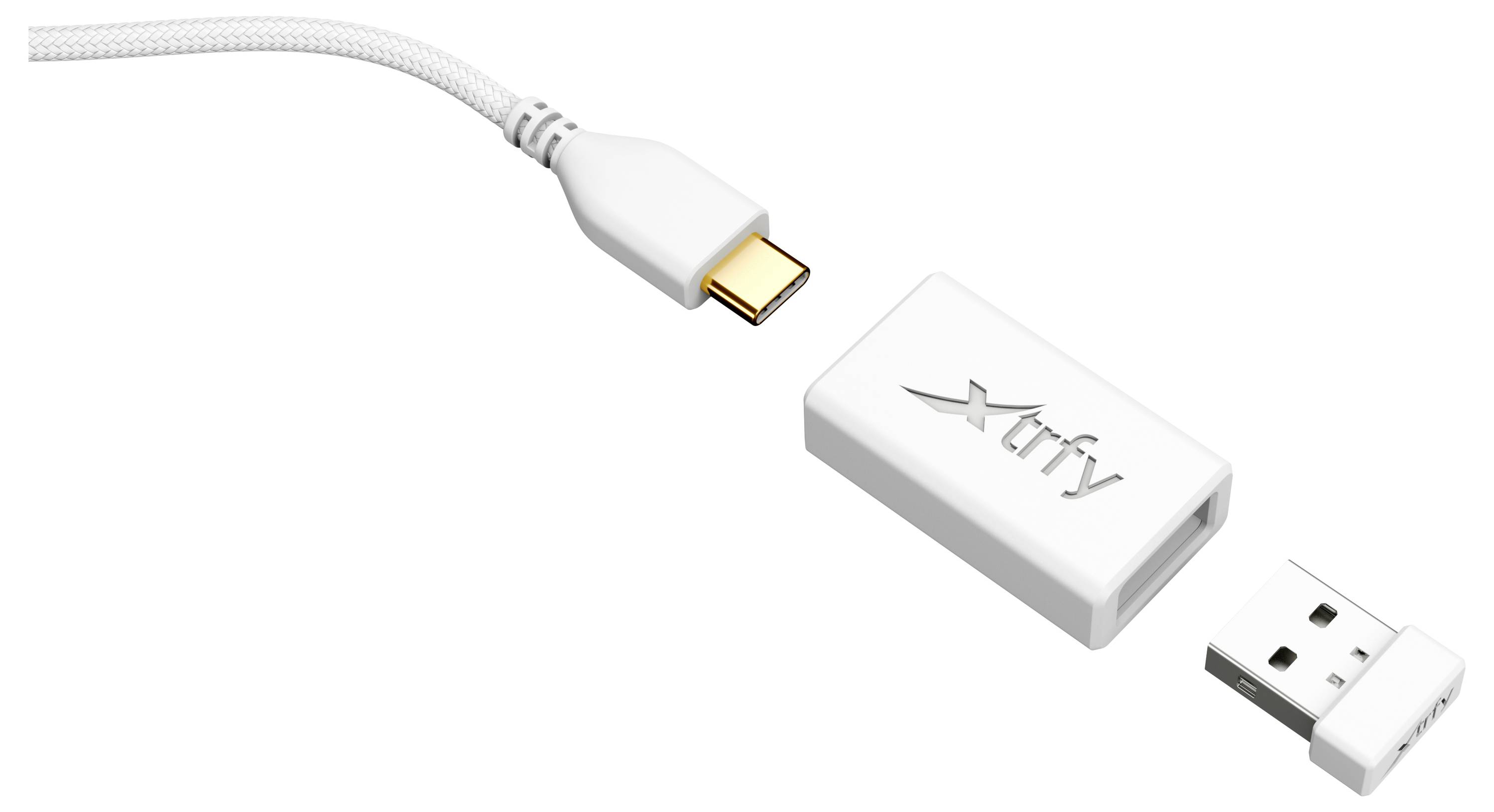 Cherry XTRFY M42 Wireless RGB Maus Ohne (Ansteuerung über Computer) Weiß