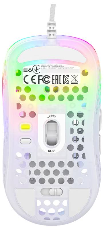 Cherry XTRFY MZ1 RGB Maus Ohne (Ansteuerung über Computer) Weiß