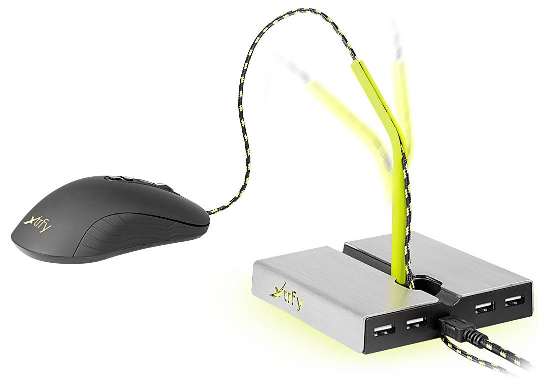 Cherry XTRFY B1 Mouse Bungee Maus-Kabel-Halterung Ohne (Ansteuerung über Computer)