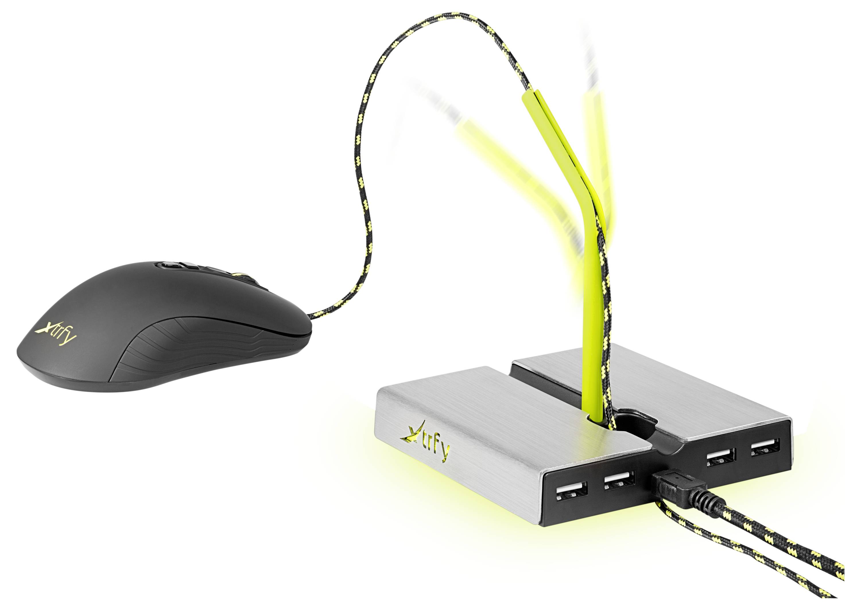 Cherry XTRFY B1 Mouse Bungee Maus-Kabel-Halterung Ohne (Ansteuerung über Computer)
