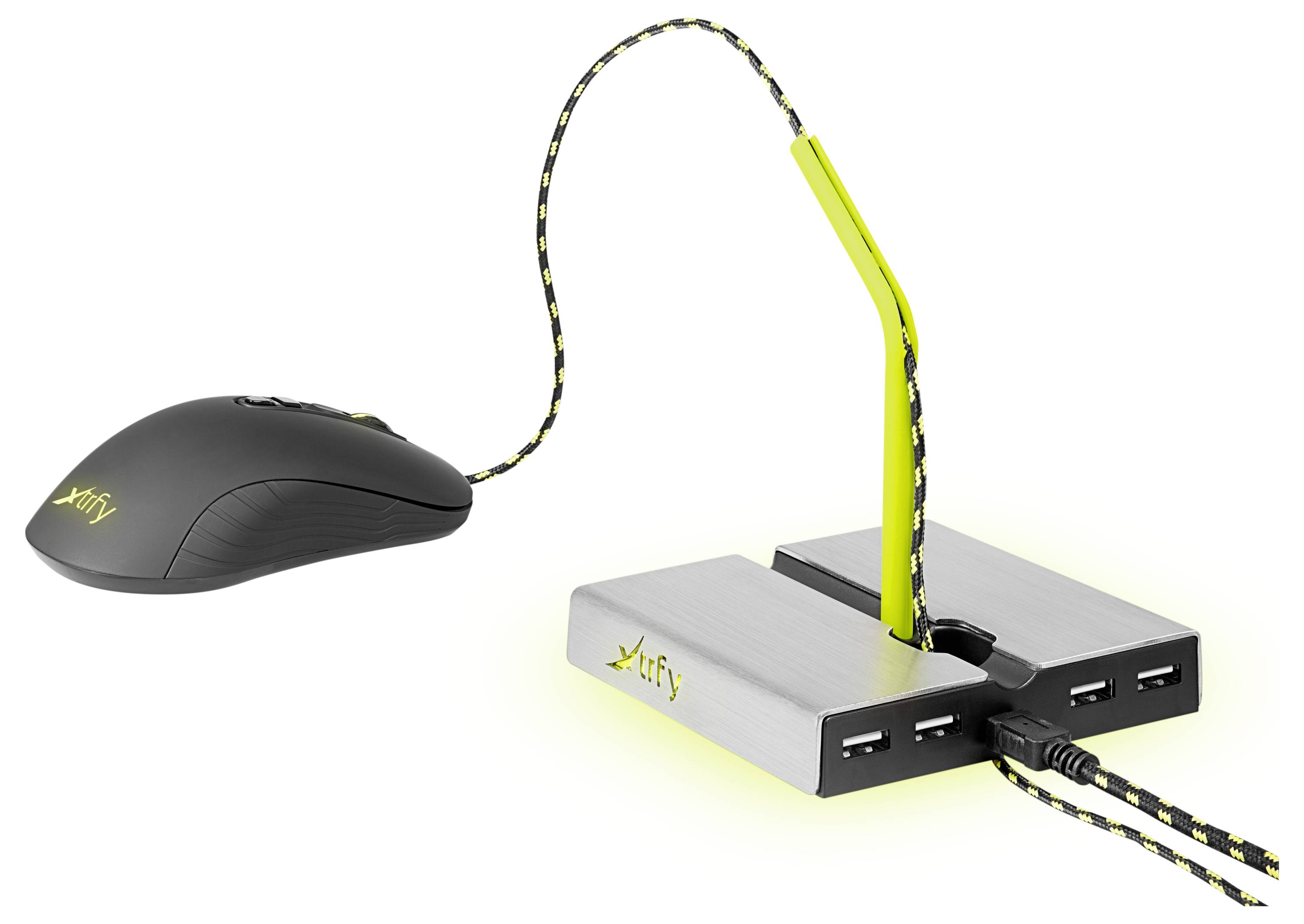 Cherry XTRFY B1 Mouse Bungee Maus-Kabel-Halterung Ohne (Ansteuerung über Computer)
