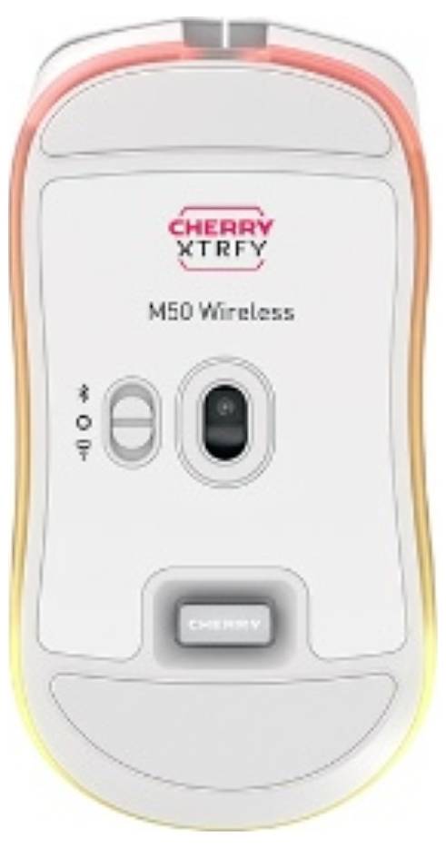 Cherry XTRFY M50 White Wireless Mouse Maus Funk, Bluetooth® Optisch Weiß 5 Tasten 12000 dpi
