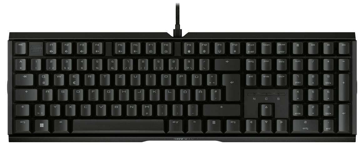 Cherry XTRFY MX 3.1 RGB BLACK / DE Kabelgebunden Tastatur Deutsch, QWERTZ Schwarz