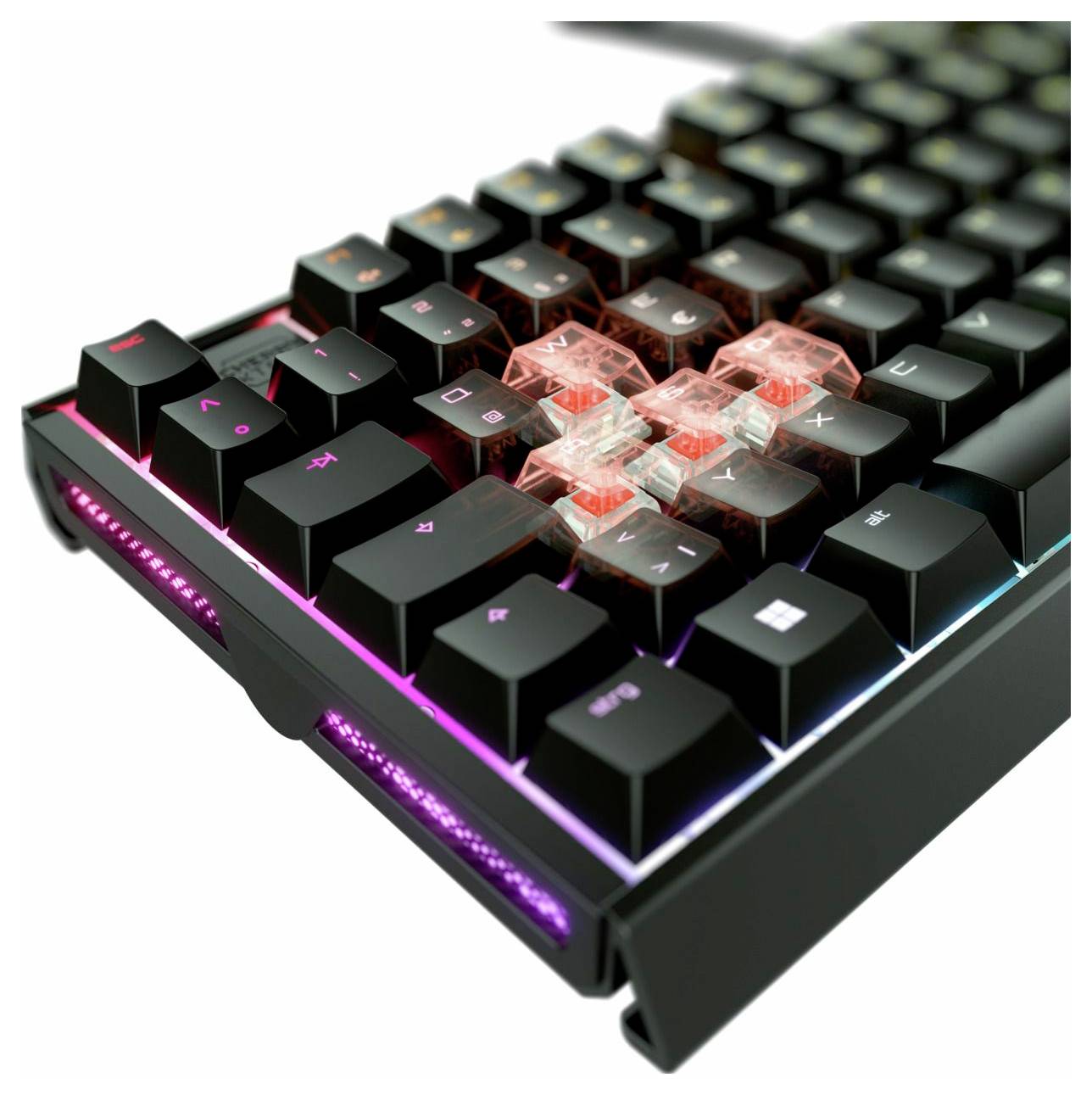 Cherry XTRFY MX 3.1 RGB BLACK / DE Kabelgebunden Tastatur Deutsch, QWERTZ Schwarz