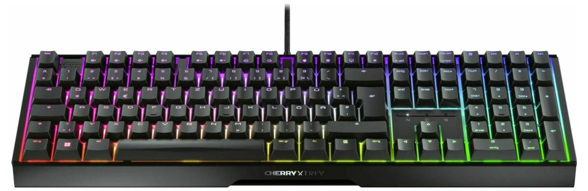 Cherry XTRFY MX 3.1 RGB BLACK / DE Kabelgebunden Tastatur Deutsch, QWERTZ Schwarz