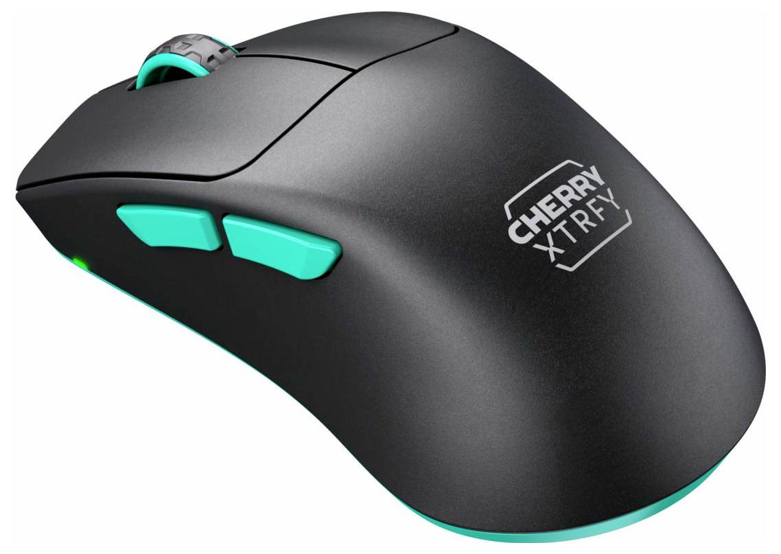 Cherry XTRFY M64 Wireless, Black Maus Funk Optisch 5 Tasten