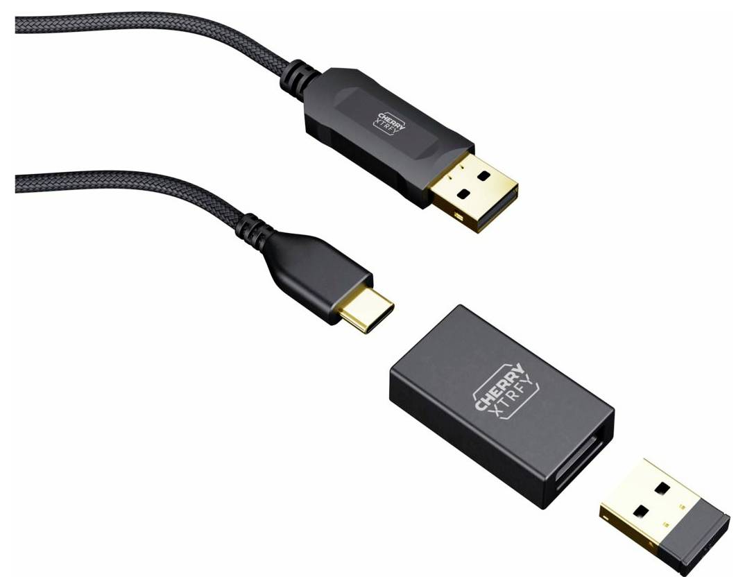 Cherry XTRFY M68 Wireless, Black Maus Funk 5 Tasten