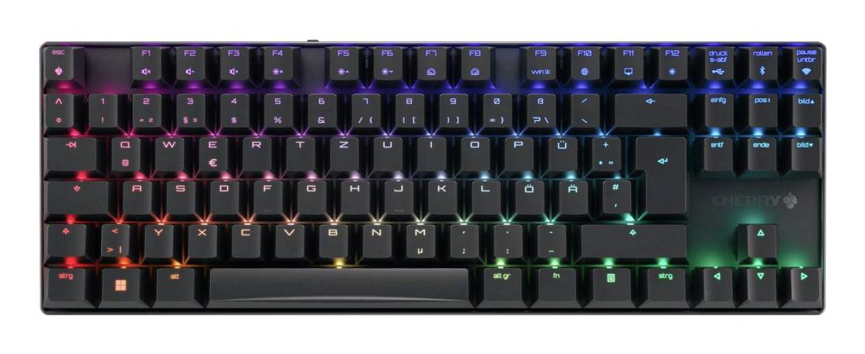 Cherry XTRFY MX 8.2 TKL Wireless, black Tastatur Deutsch, QWERTZ Schwarz