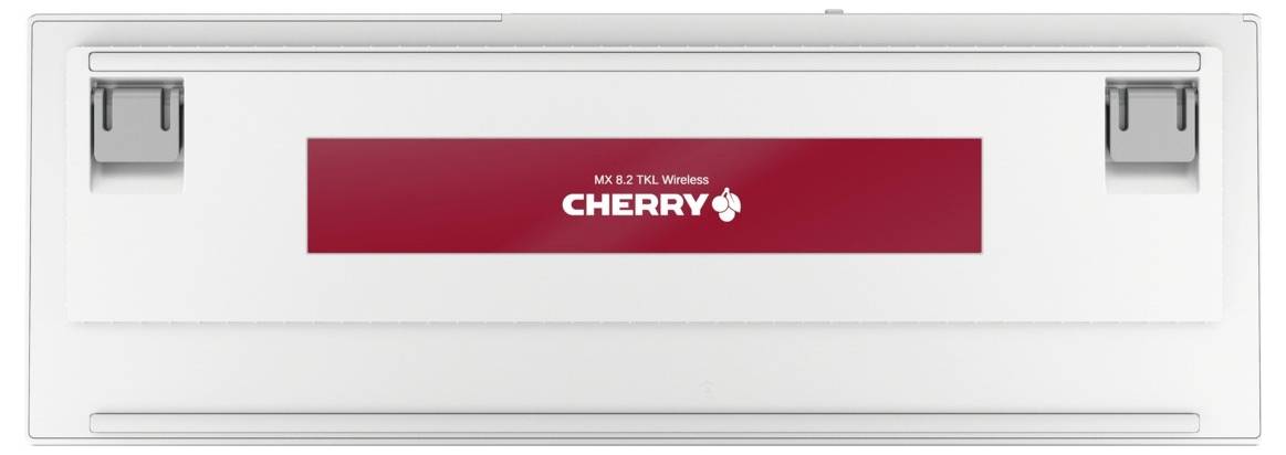 Cherry XTRFY MX 8.2 TKL Wireless RGB Bluetooth®, Kabellos Tastatur Deutsch, QWERTZ Silber, Weiß RGB-Beleuchtung