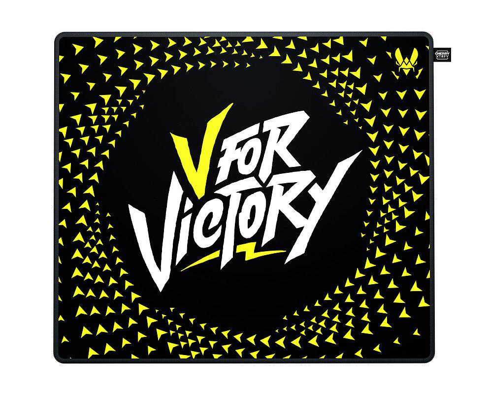 Cherry XTRFY XTRFY GP5 Vitality Black Maus, Mauspad-Set Ohne (Ansteuerung über Computer) Schwarz, Weiß, Gelb
