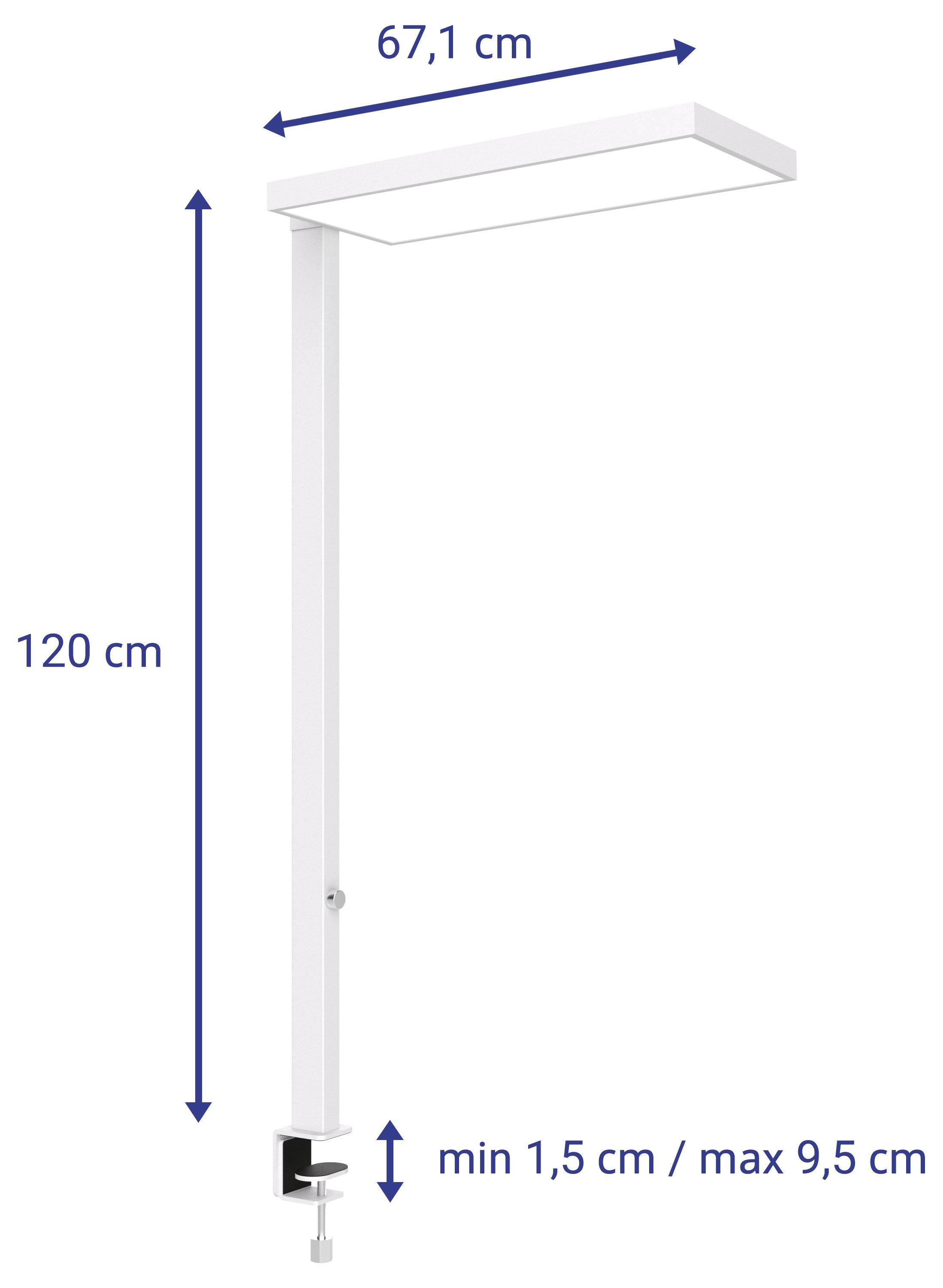 Maul MAULjura 8257295 LED-Aufbauleuchte Silber