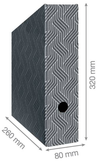 Leitz 6157-00-85 Stehsammler DIN A4 Grau Karton 1St.