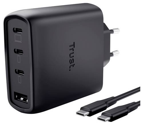 Trust Maxo USB Ladegerät 65 W Schwarz GaN
