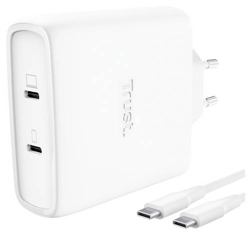 Trust Maxo 100W 2-Port USB-C GaN Charger - Trust Maxo 100W 2-Port USB-