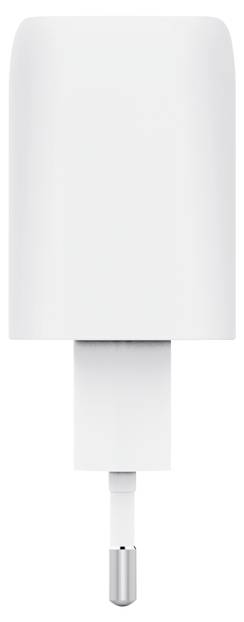 White Trust USB-C Wandladegerät mit zwei runden Stiften und einem USB-C-Anschluss