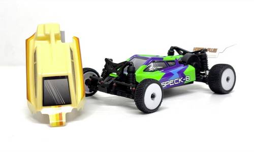 Hobby Plus 1:24 2WD Buggy  Speck-B  RTR (Green & Creme) Limited Edition Creme, Grün Brushed 1:24 RC