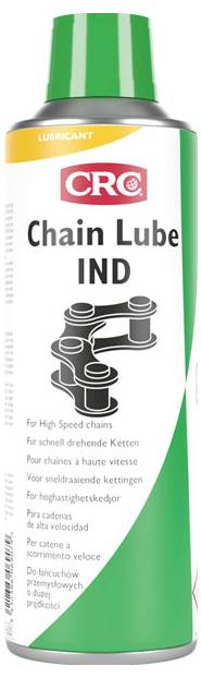 CRC Chain Lube IND Sprühdose für Motorradkettenschmierung, gekennzeichnet mit „Für Hochgeschwindigkeitsketten