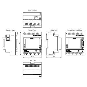 Siemens Logo! 9 6ED1052-1FB08-0BA3 SPS-Steuerungsmodul 115 V/AC, 115 V/DC, 230 V/AC, 230 V/DC