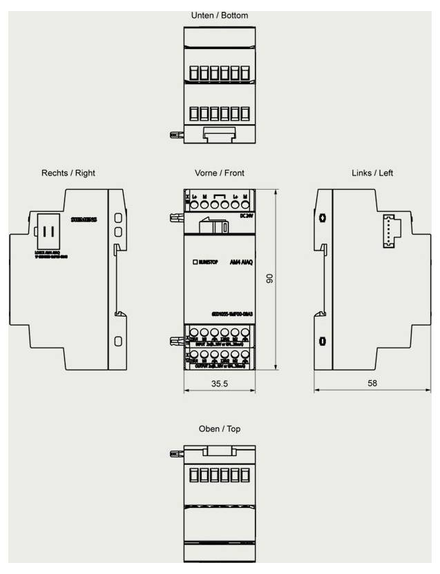Siemens Logo! 9 6ED1055-1MF00-0BA3 SPS-Erweiterungsmodul