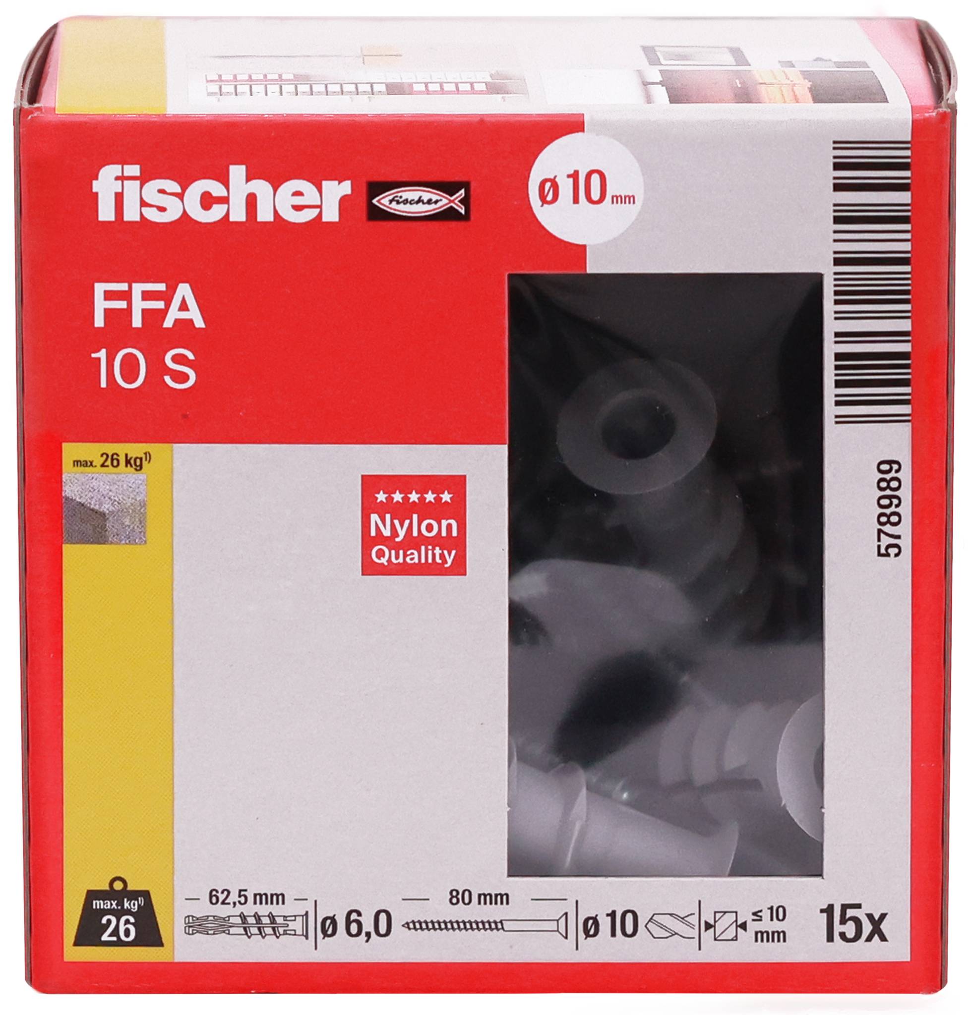 Fischer 578989 Porenbetonanker 62mm 15St.
