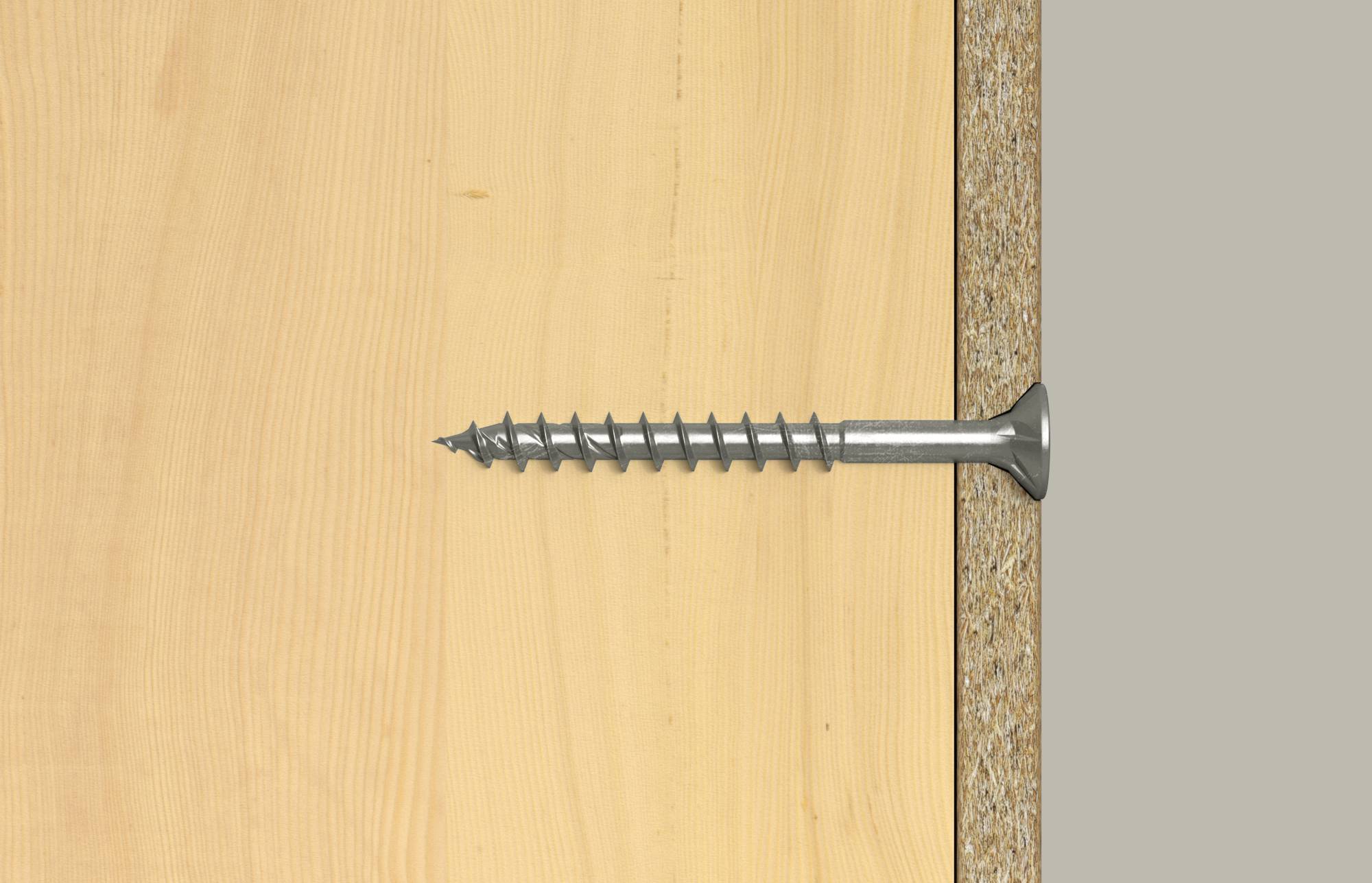Fischer 574050 Spanplattenschraube 5mm 80mm TX rostfreier Stahl 100St.