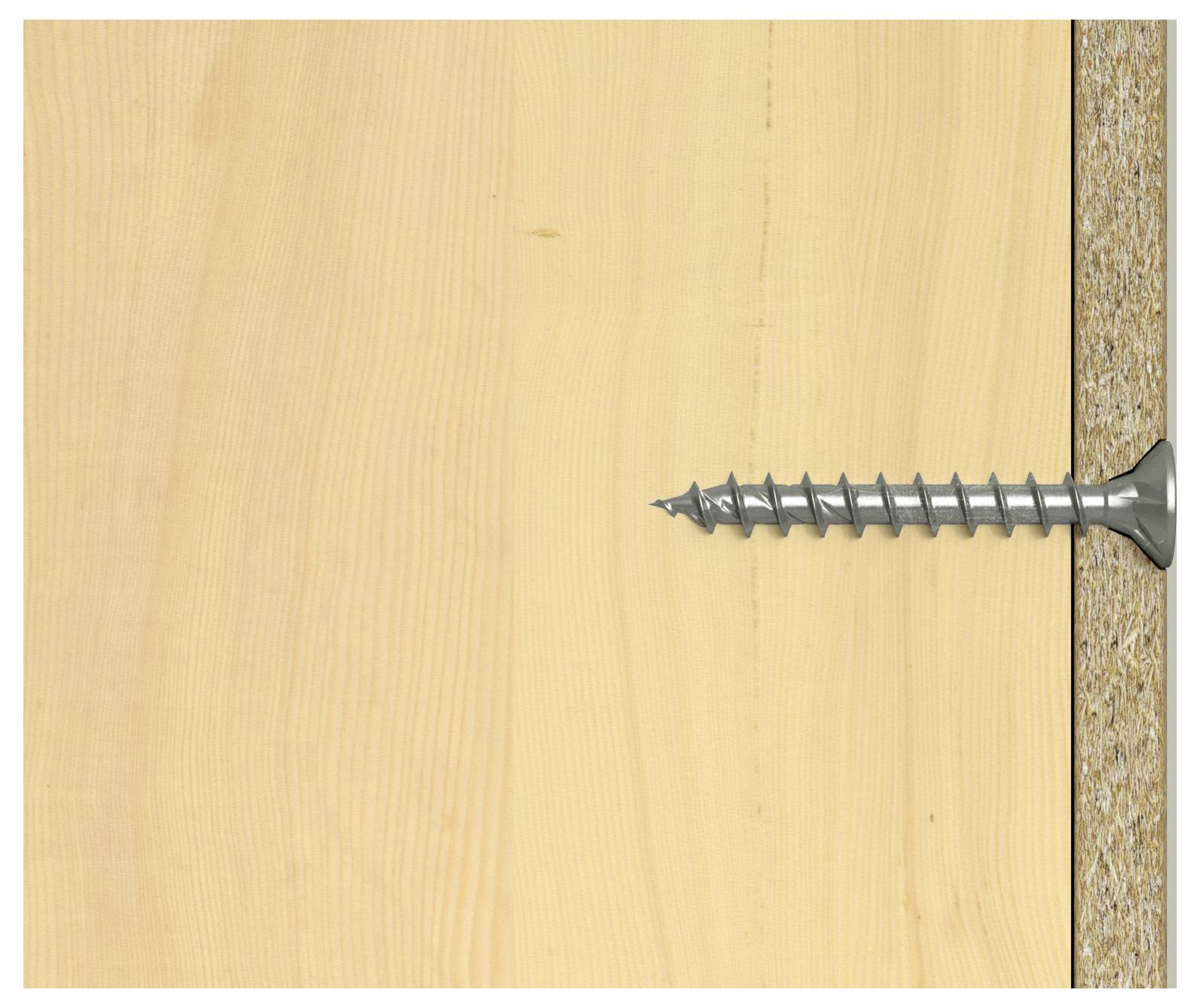 Fischer 574118 Spanplattenschraube 4.5mm 35mm TX rostfreier Stahl 200St.