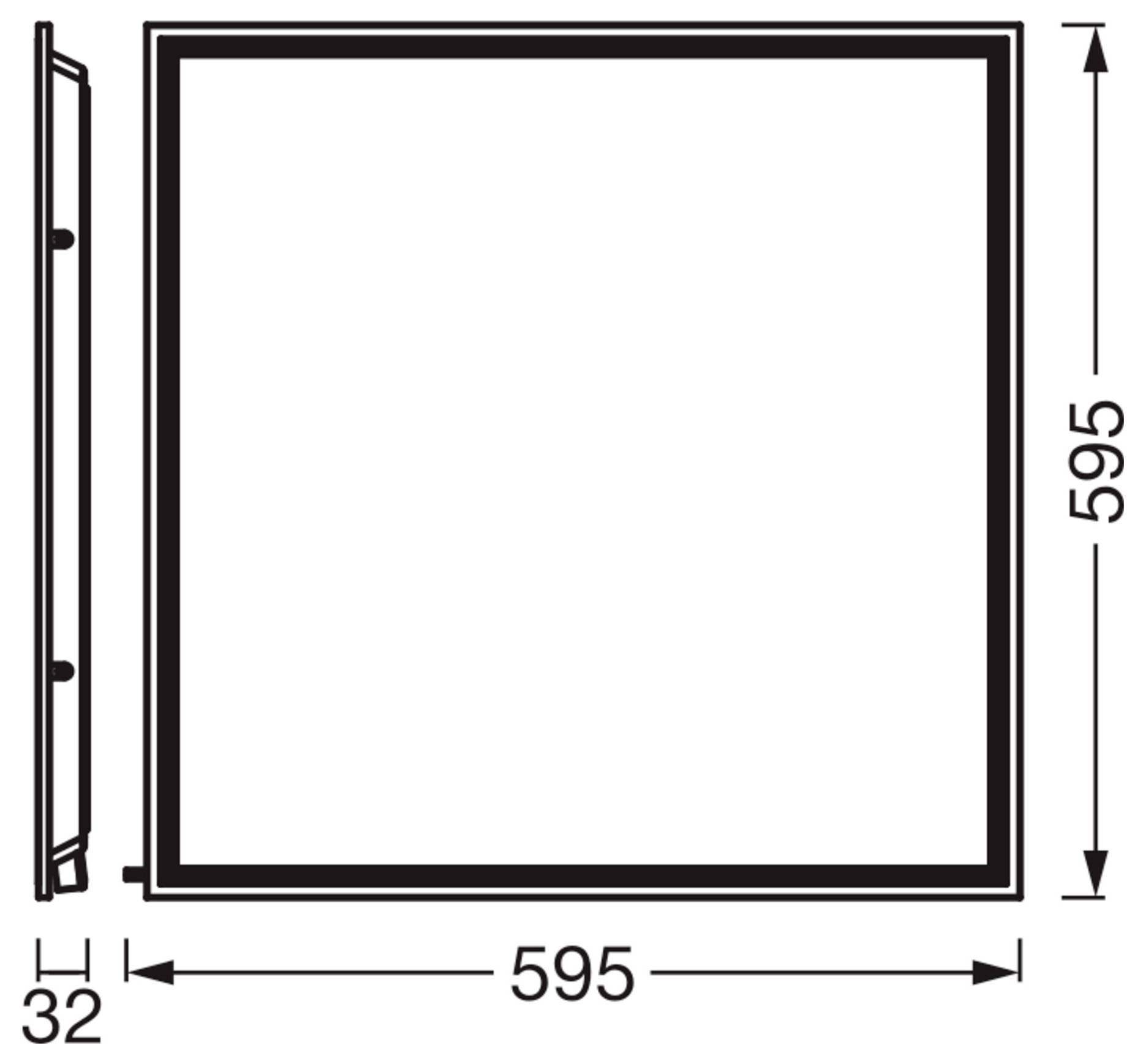 OSRAM Essential Panel CCT UGR≤19 600x600mm 50W CCT White 4099854649394 LED-Panel 36W Warmweiß Weiß