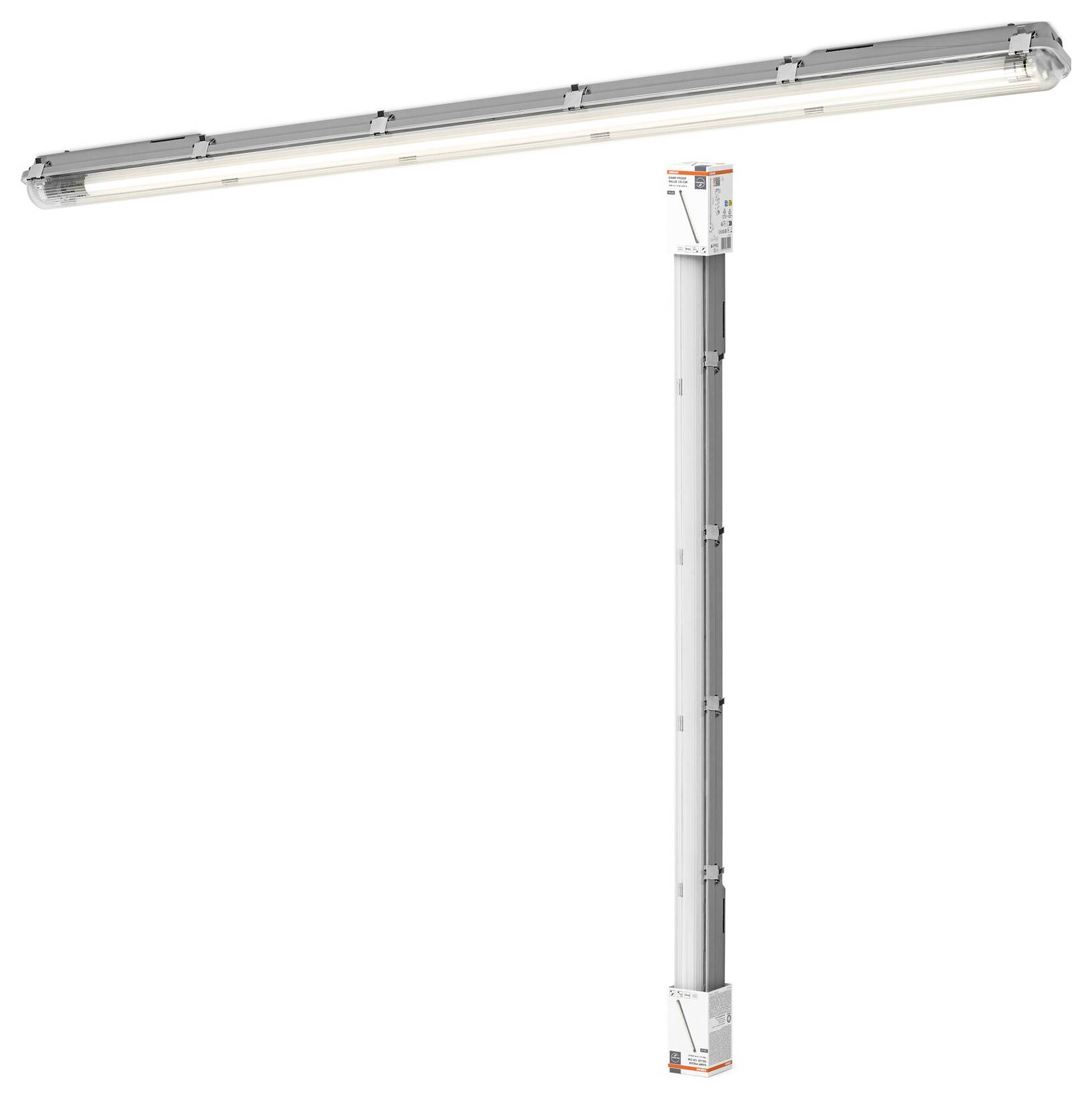OSRAM HOMELIGHTING Damp Proof Value 120cm 1X16W 840 LED-Feuchtraumleuchte LED 16W Kaltweiß Weiß