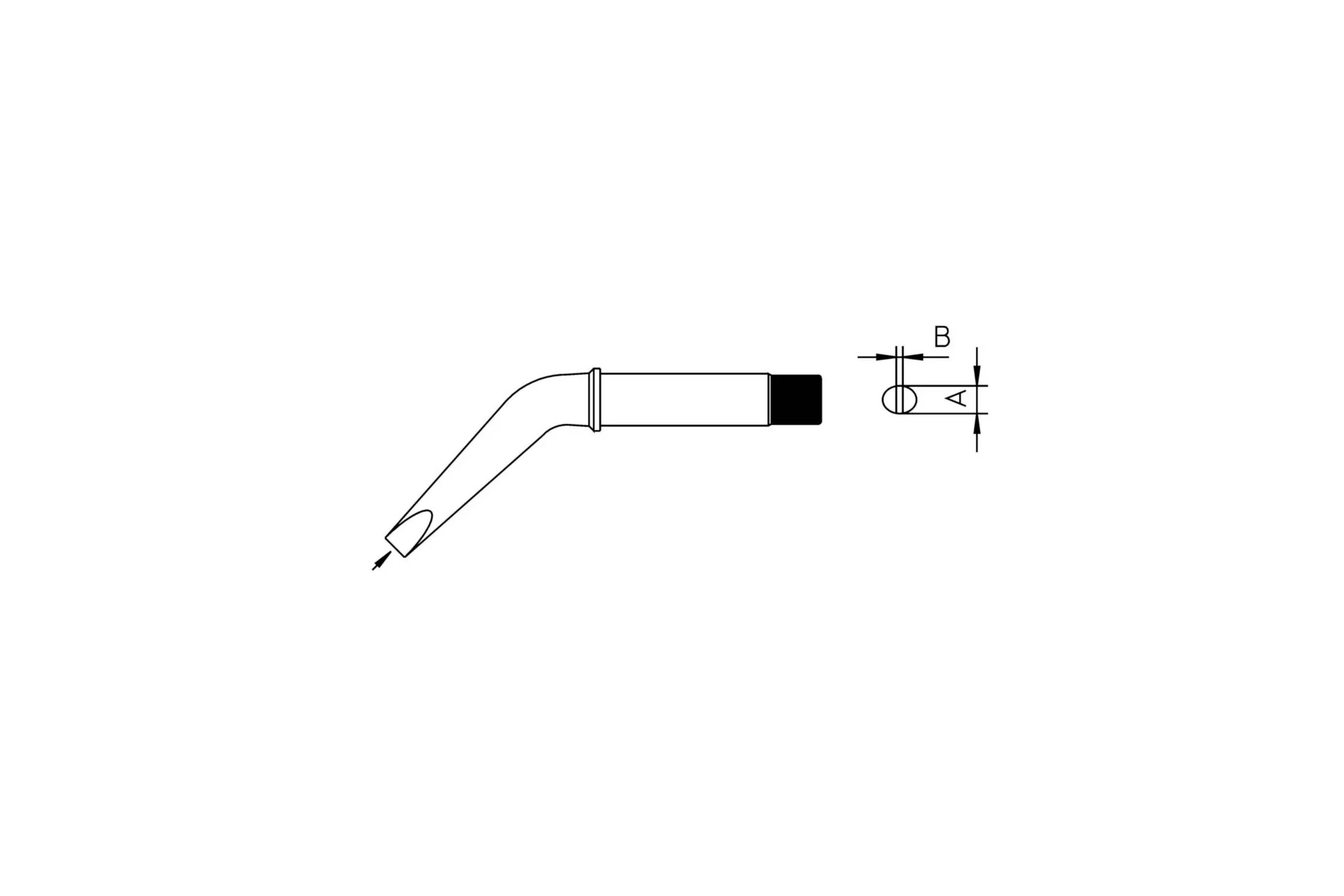 Weller CT2FX8 LÖTSPITZE 10,0MM Lötspitze Meißelform Inhalt