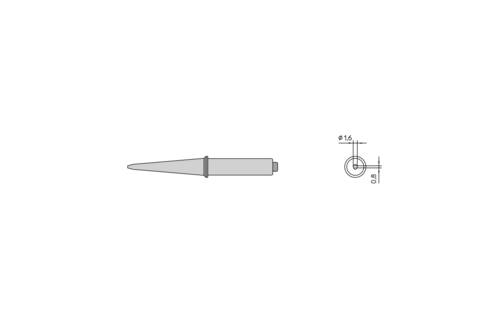 Weller CT5B8 LÖTSPITZE 2,4MM VERP. Lötspitze Inhalt 1 St.