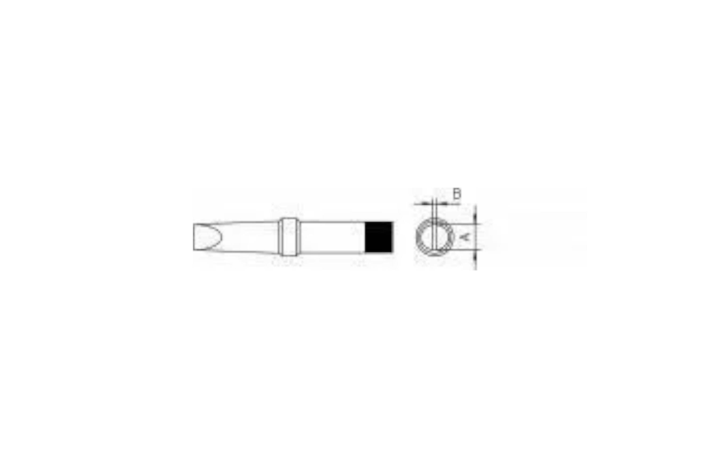 Weller PT D7 LÖTSPITZE 4,6MM VERP. Lötspitze Meißelform Inhalt